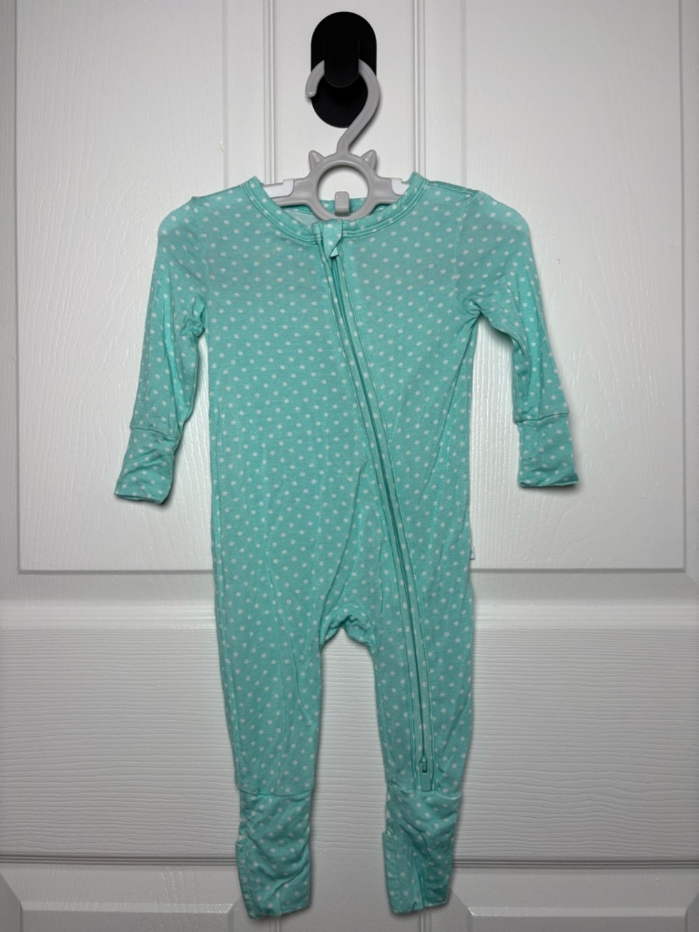 Posh Peanut Lyla Mint Polka Dot Convertible Zippy 3-6M VGUC
